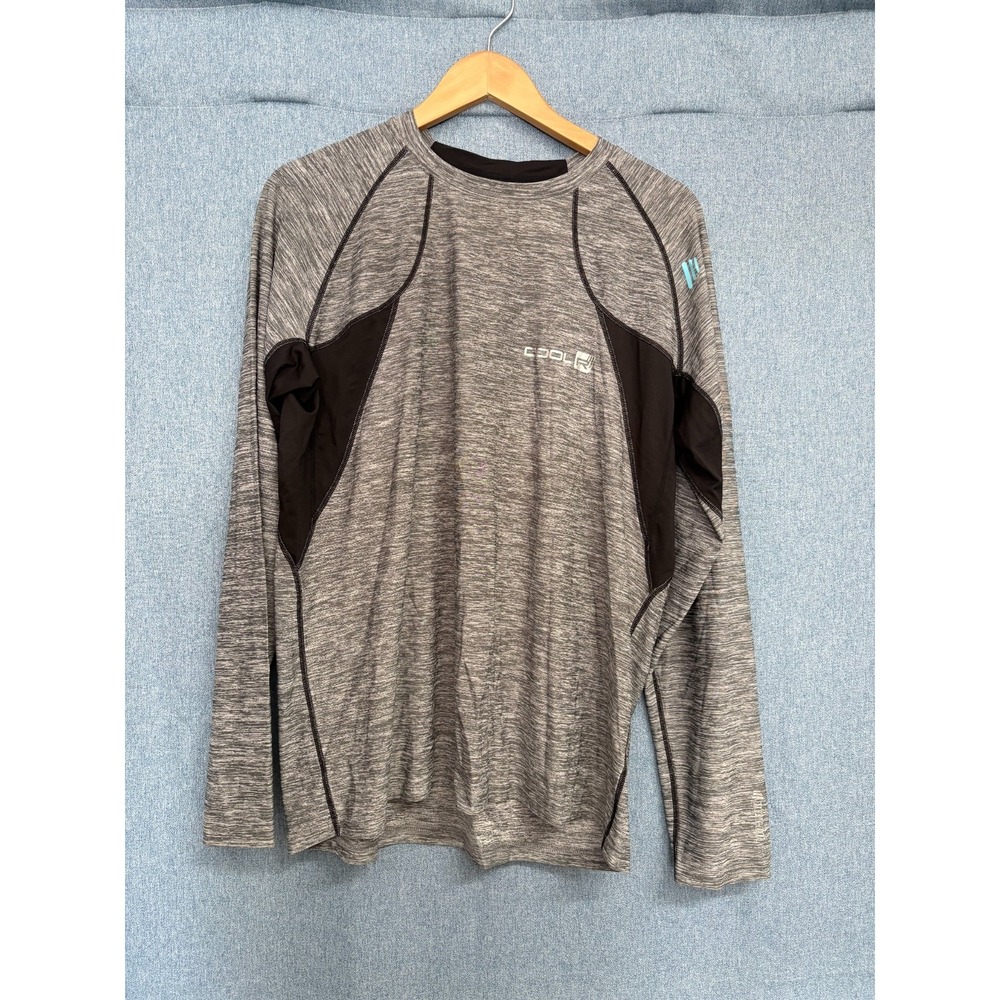 Bilt‎ "Heat Out Cool'r" Men's XL Long Sleeve Base Layer Shirt Gray Motorcycle